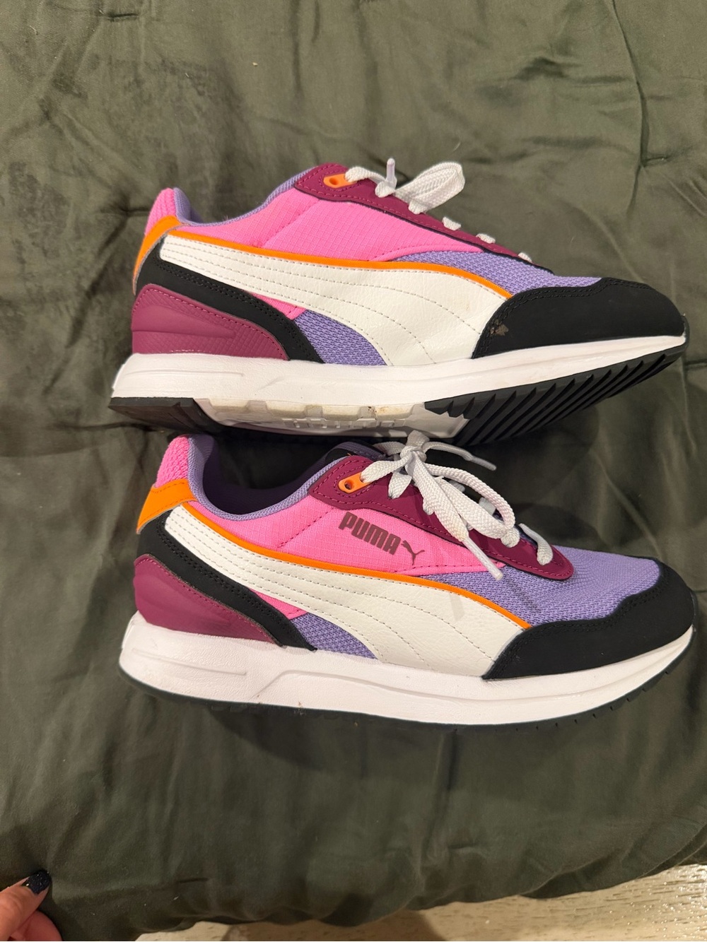 Puma Women’s Colorblock Runner Sneakers - Pink / Purple / White / Black